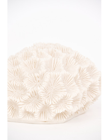 Lámpara de coral blanca de resina