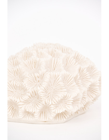 Lámpara de coral blanca de resina