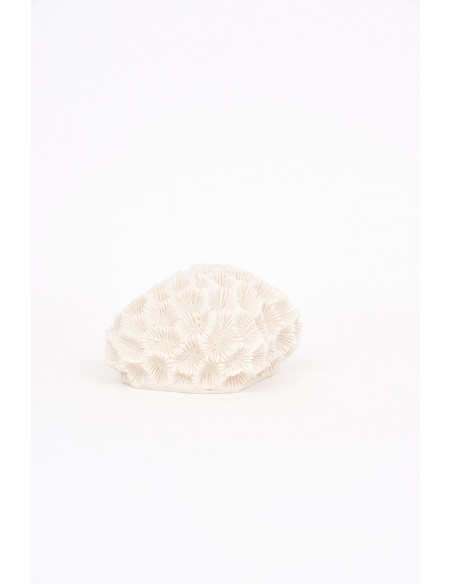 Lámpara de coral blanca de resina