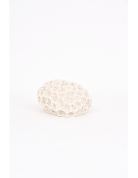 Lámpara de coral blanca de resina
