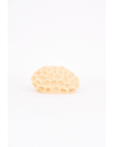 Lámpara de coral blanca de resina
