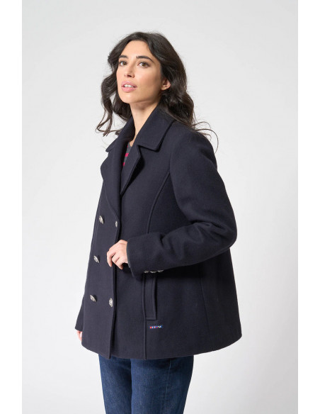 Chaquetón marinero de lana para mujer – BATELA