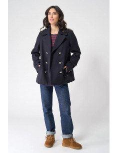 Chaquetón marinero de lana para mujer – BATELA