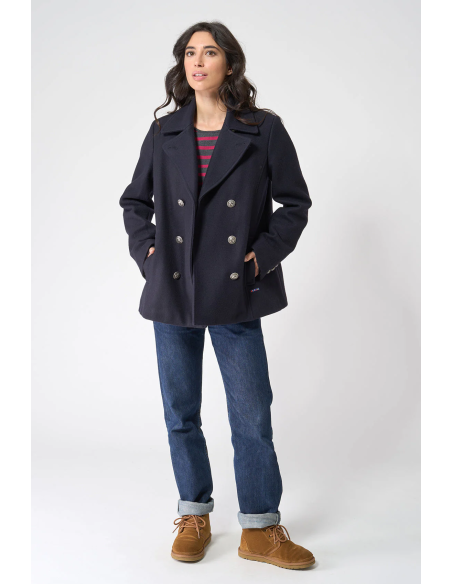 Chaquetón marinero de lana para mujer – BATELA