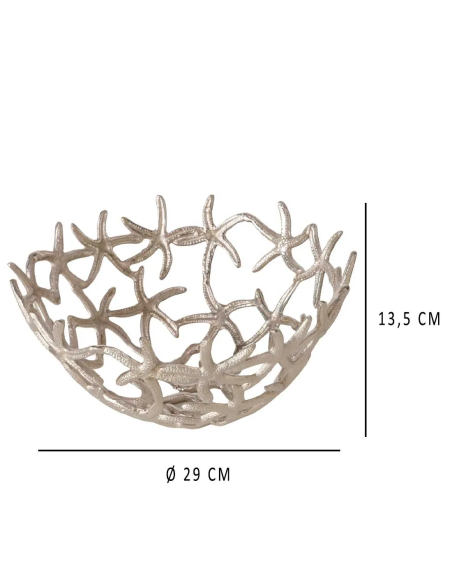  cuenco plateado grande 