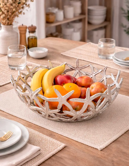  cuenco plateado grande