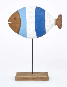 figura pez redondo madera 