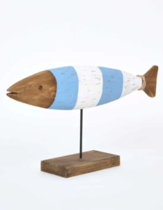 pez alargado madera  2