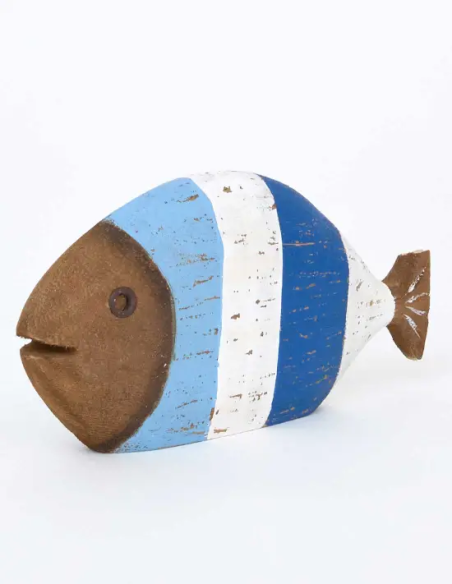  figurita pez madera 