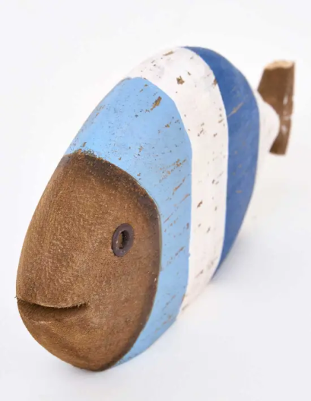  figurita pez madera 