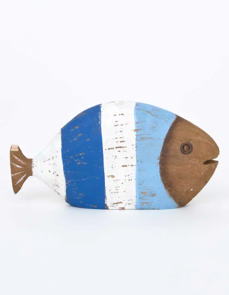  figurita pez madera 