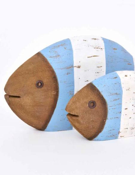  figurita pez madera 