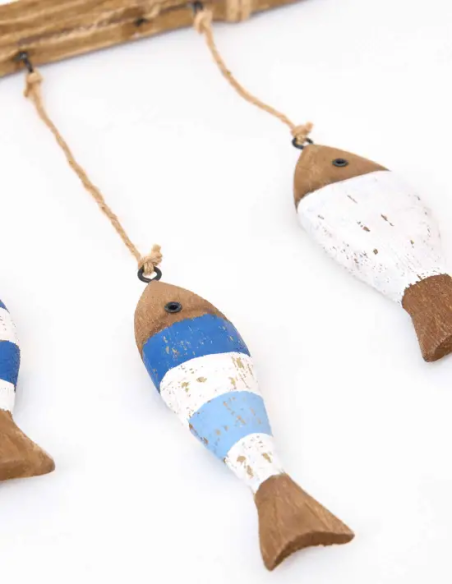  movil de peces madera 