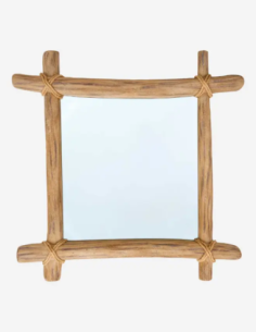 espejo madera y cuerda 