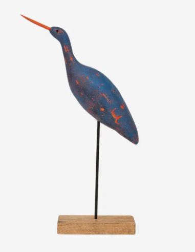 Figura de ave marina madera 
