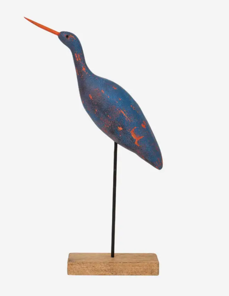 Figura de ave marina madera 