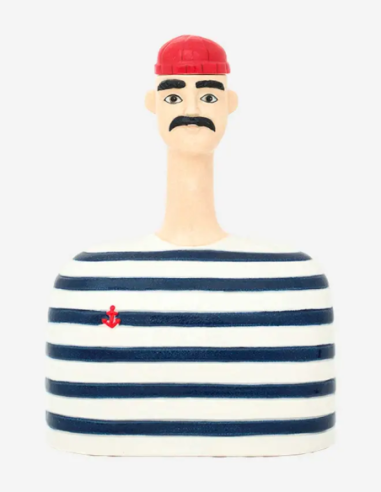 Marinero de cerámica con gorro 