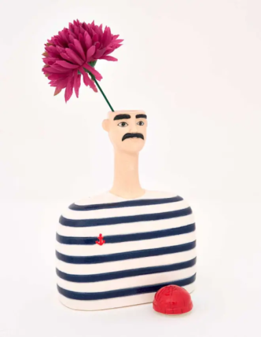  Marinero de cerámica con gorro 