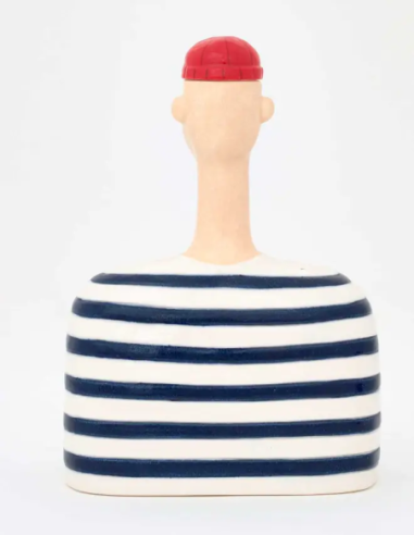  Marinero de cerámica con gorro 