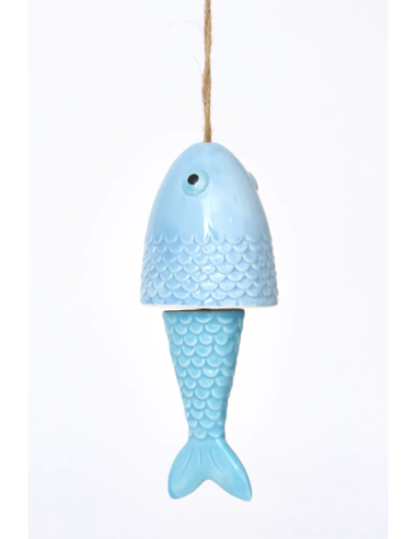  Carrilón de viento pez azul 