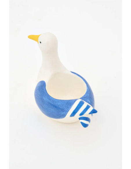  Pájaro portavelas cerámica 