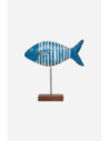 pez de rayas en metal 