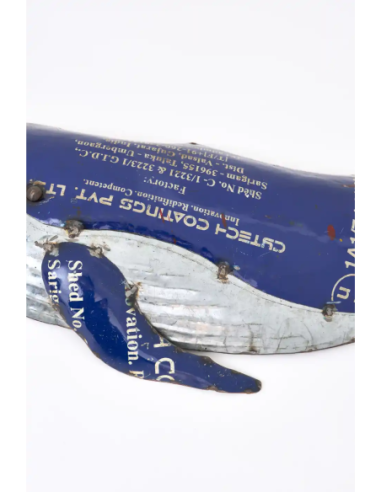  ballena en metal reciclado 
