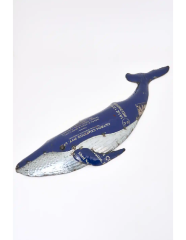  ballena en metal reciclado 