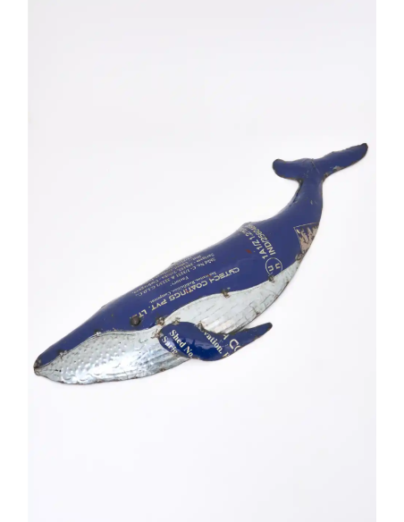  ballena en metal reciclado 