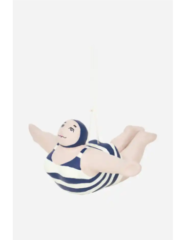 Bañista en papel maché pequeña 