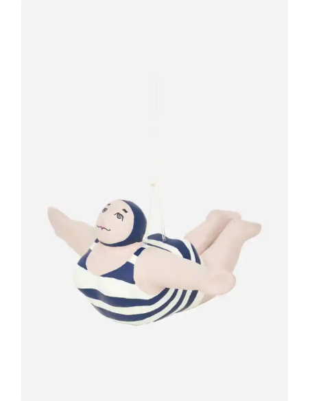 Bañista en papel maché pequeña 