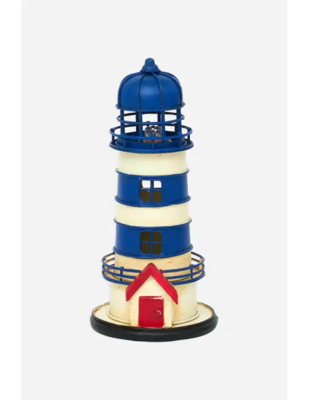 faro con luz azul 
