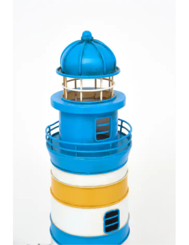  Faro eléctrico azul y amarillo 