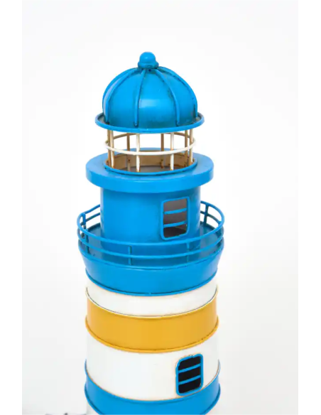  Faro eléctrico azul y amarillo 