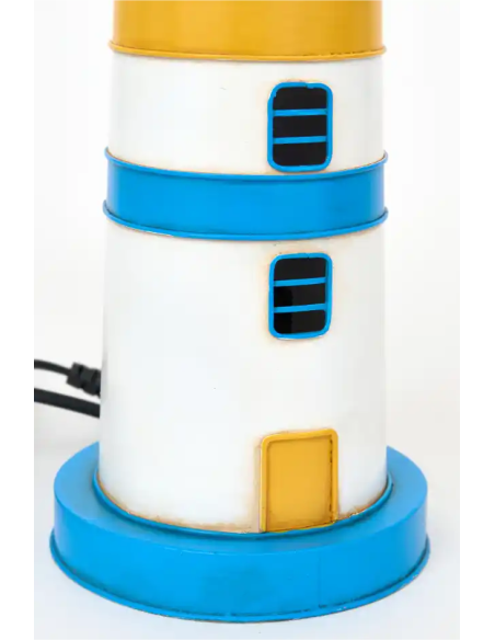  Faro eléctrico azul y amarillo 