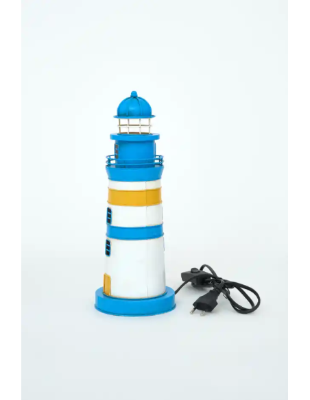  Faro eléctrico azul y amarillo 