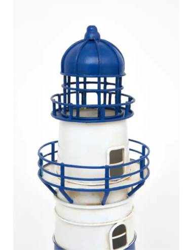  lampara faro eléctrico azul y blanco 