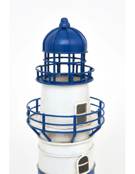  lampara faro eléctrico azul y blanco 