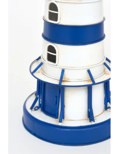 lampara faro eléctrico azul y blanco 
