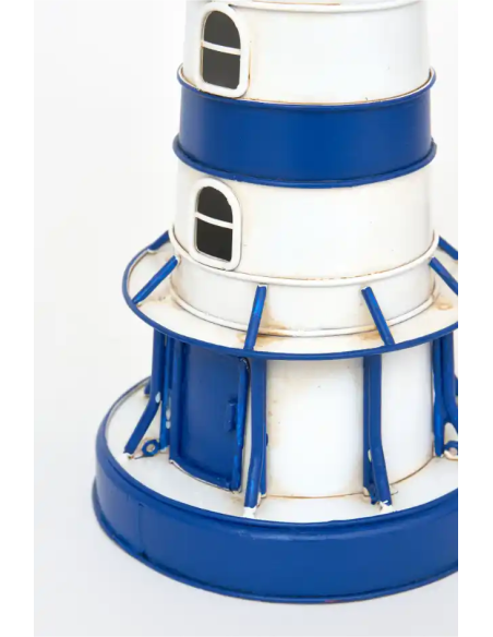  lampara faro eléctrico azul y blanco 