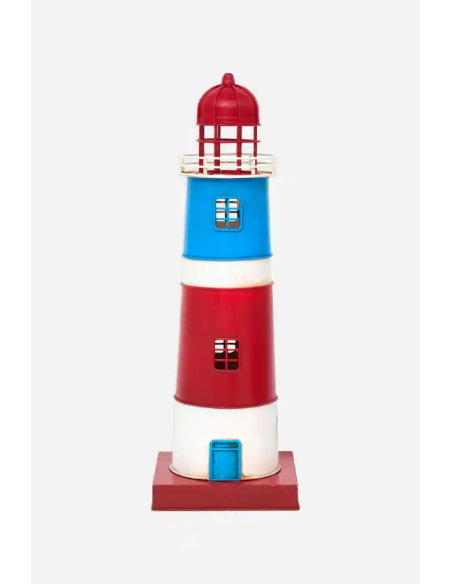 faro rojo azul y blanco electrico 