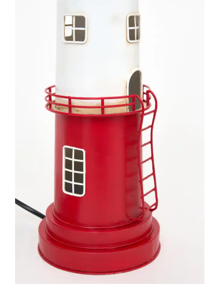  faro electrico rojo y blanco 