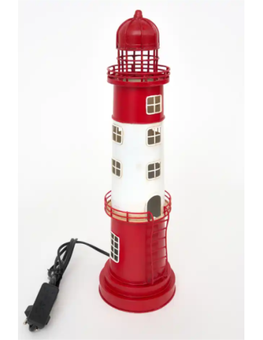  faro electrico rojo y blanco 