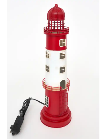  faro electrico rojo y blanco 