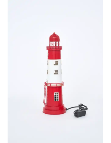 faro electrico rojo y blanco 