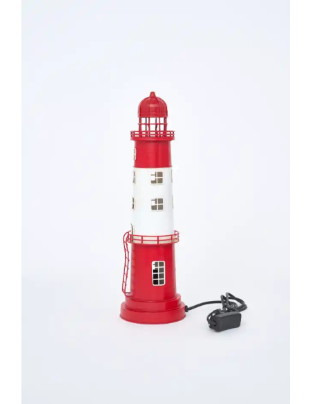  faro electrico rojo y blanco 