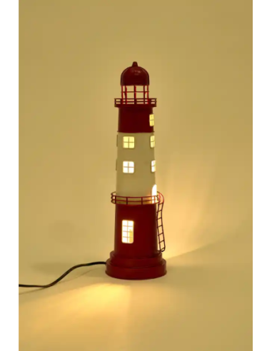  faro electrico rojo y blanco