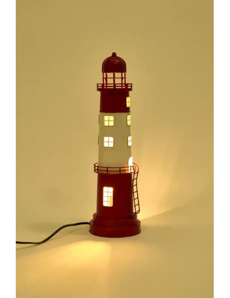  faro electrico rojo y blanco
