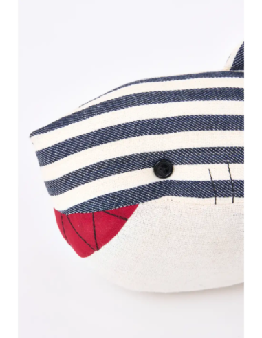 peluche tiburón a rayas 