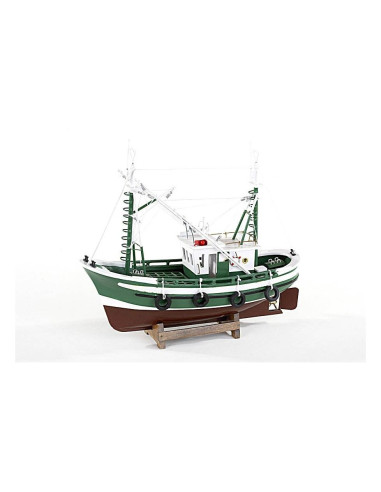Maqueta naval de barco pesquero artesanía náutica